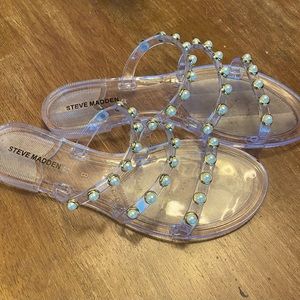 Steve Madden Clear sandals size 8